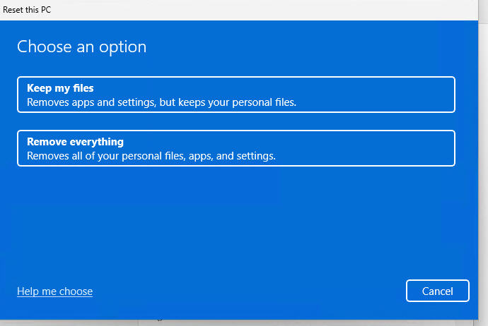 How to Reset Windows 11